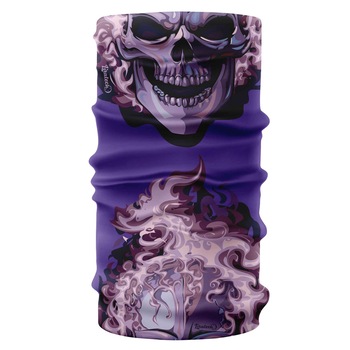 Bandana Liratech, Fire-Skull violet Bandana Liratech, Fire-Skull violet