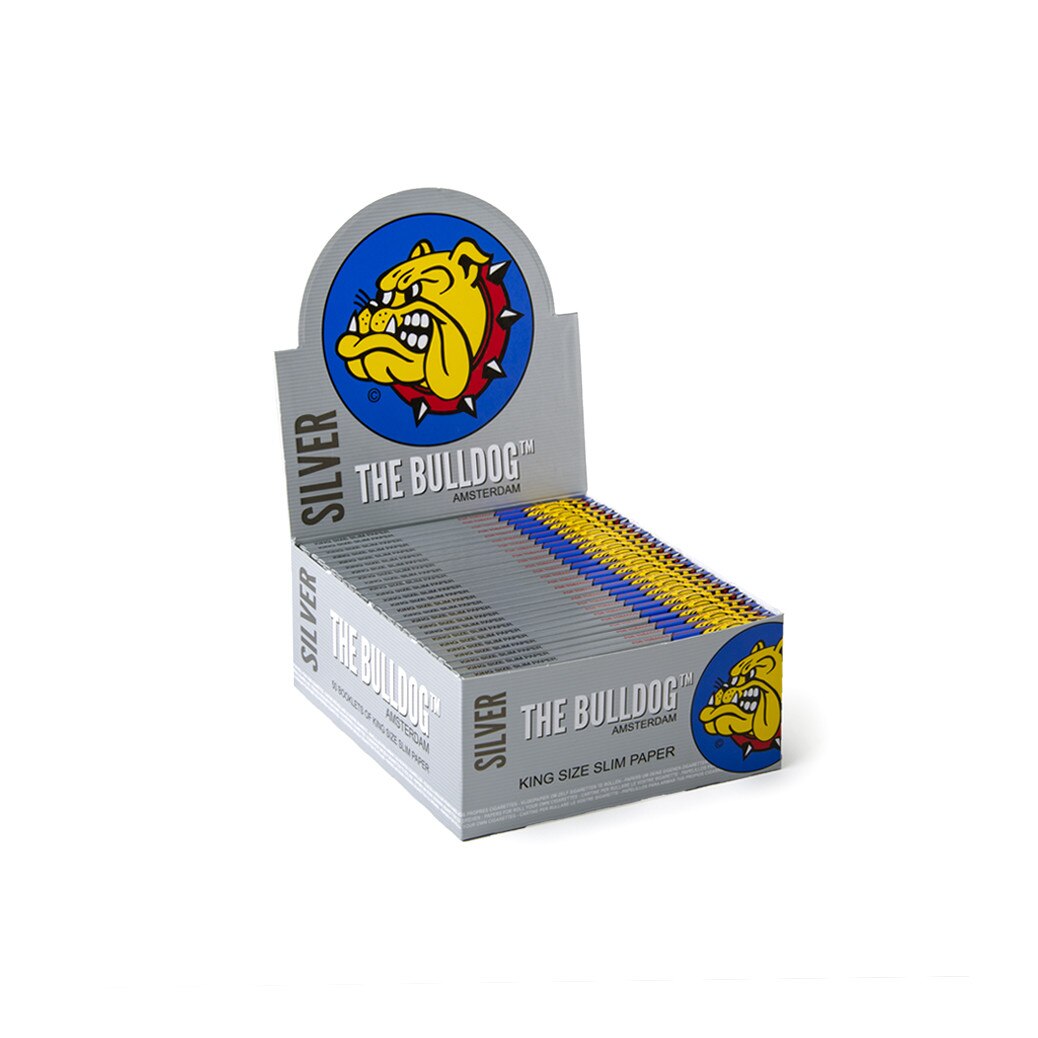 Set Foite pentru rulat tutun The Bulldog Short Silver, 25 bucati
