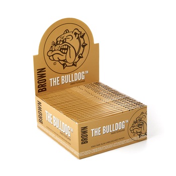 Set Foite pentru rulat tutun The Bulldog King Size Slim Brown, 50 pachete x 33 foite Set Foite pentru rulat tutun The Bulldog King Size Slim Brown, 50 pachete x 33 foite