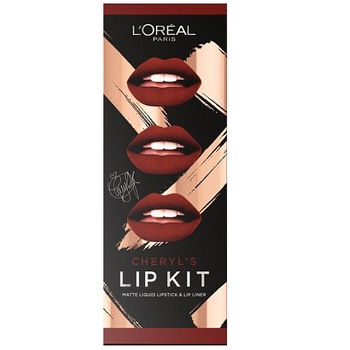 Set Ruj de buze, Loreal, Cheryl, Paint It Burgundy, Creion inclus Set Ruj de buze, Loreal, Cheryl, Paint It Burgundy, Creion inclus