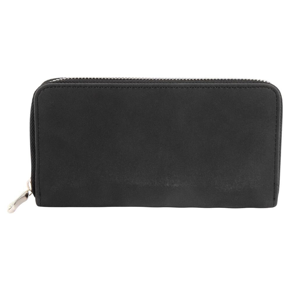 Portofel dama, imitatie piele, negru, 19 x 10 cm, 66-001