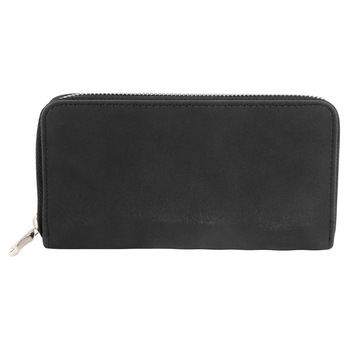 Portofel dama, imitatie piele, negru, 19 x 10 cm, 66-001 Portofel dama, imitatie piele, negru, 19 x 10 cm, 66-001