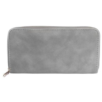 Portofel dama, imitatie piele, gri, 19 x 10 cm, 66-002 Portofel dama, imitatie piele, gri, 19 x 10 cm, 66-002