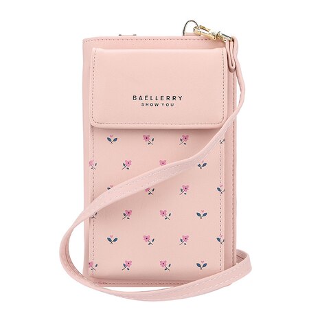 Portofel dama Baellerry RM-855ZX-N0103 Roz , Piele