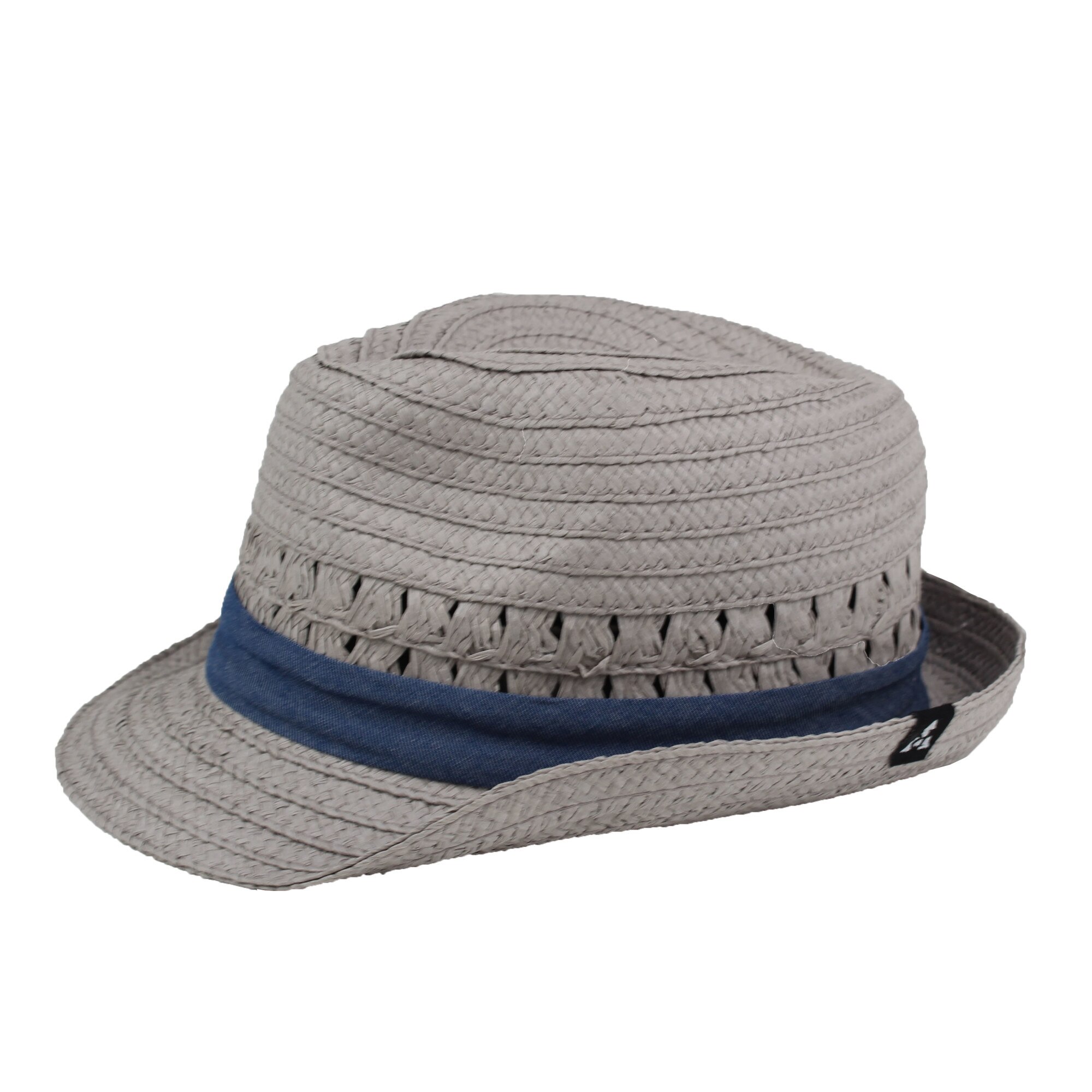 Palarie barbati Basic, gri deschis cu banda, 57-59 cm