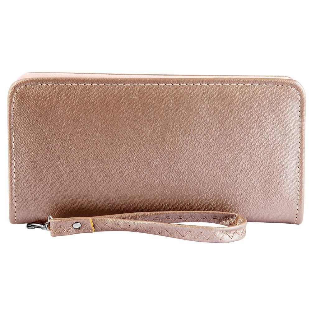 Portofel dama, imitatie piele, bej, 21 x 11 cm, 45-001