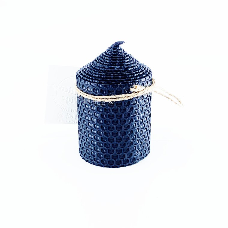 Lumanare naturala din ceara de albine H9xD6 negru