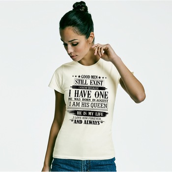 Tricou Zi De Nastere Good Man Still Exist,Alb,L Tricou Zi De Nastere Good Man Still Exist,Alb,L