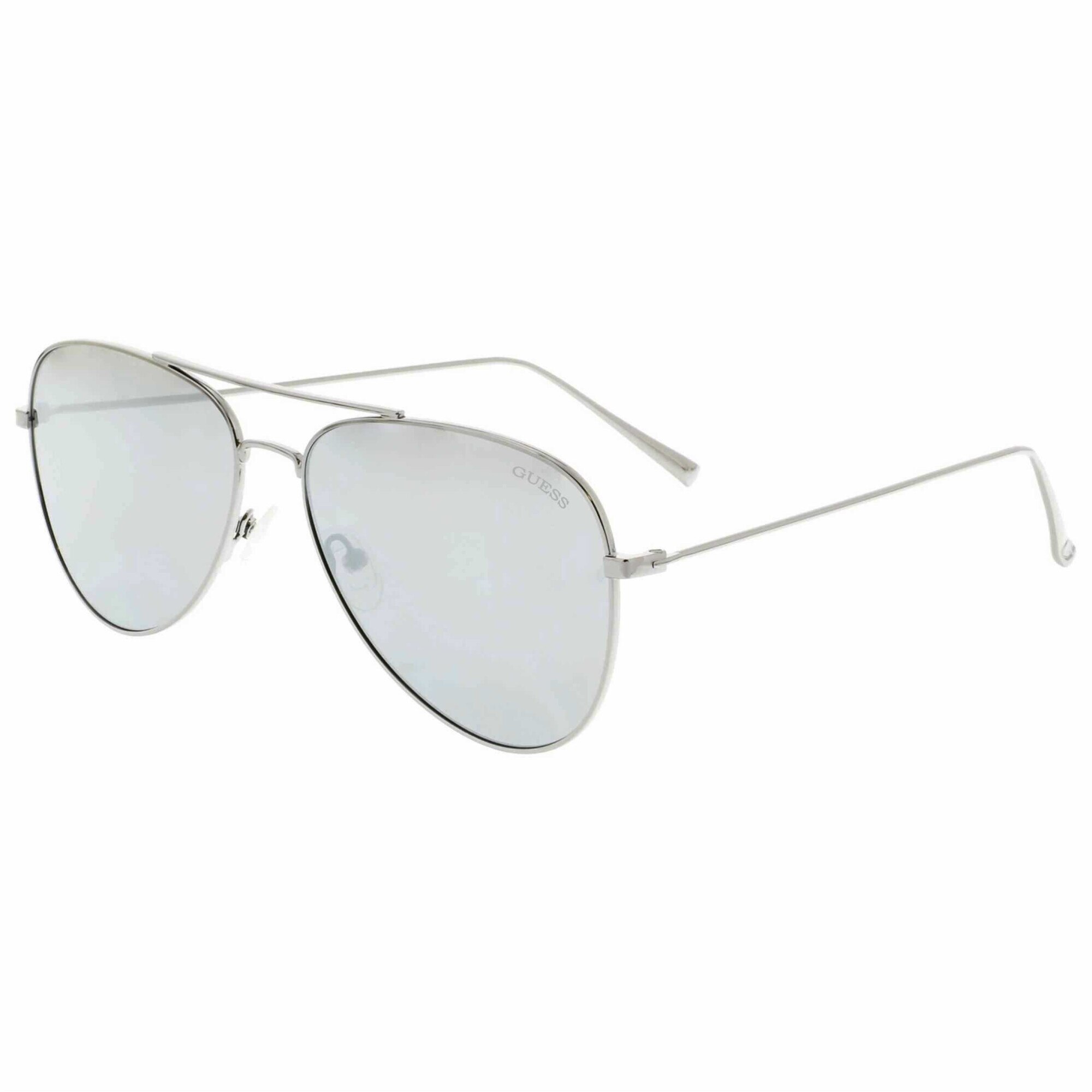 Ochelari de soare barbati Guess Aviator Silver/Silver Mirrored GF5012/S-08C