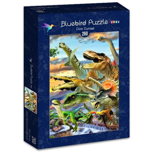 Puzzle Bluebird - Robinson Howard - Dino Sunset, 260 piese (70374)