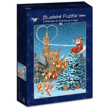 Puzzle Bluebird - Francois Ruyer - Cathedrale de Strasbourg a Noel, 100 piese (70405) Puzzle Bluebird - Francois Ruyer - Cathedrale de Strasbourg a Noel, 100 piese (70405)