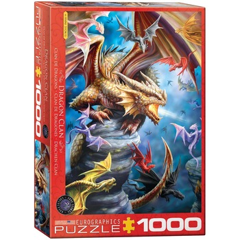 Puzzle Eurographics - Anne Stockes - Dragon Clan, 1.000 piese (6000-5475) Puzzle Eurographics - Anne Stockes - Dragon Clan, 1.000 piese (6000-5475)