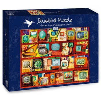 Puzzle Bluebird - Aimee Stewart - Golden Age of Television-Shelf, 1.000 piese (70330-P) Puzzle Bluebird - Aimee Stewart - Golden Age of Television-Shelf, 1.000 piese (70330-P)