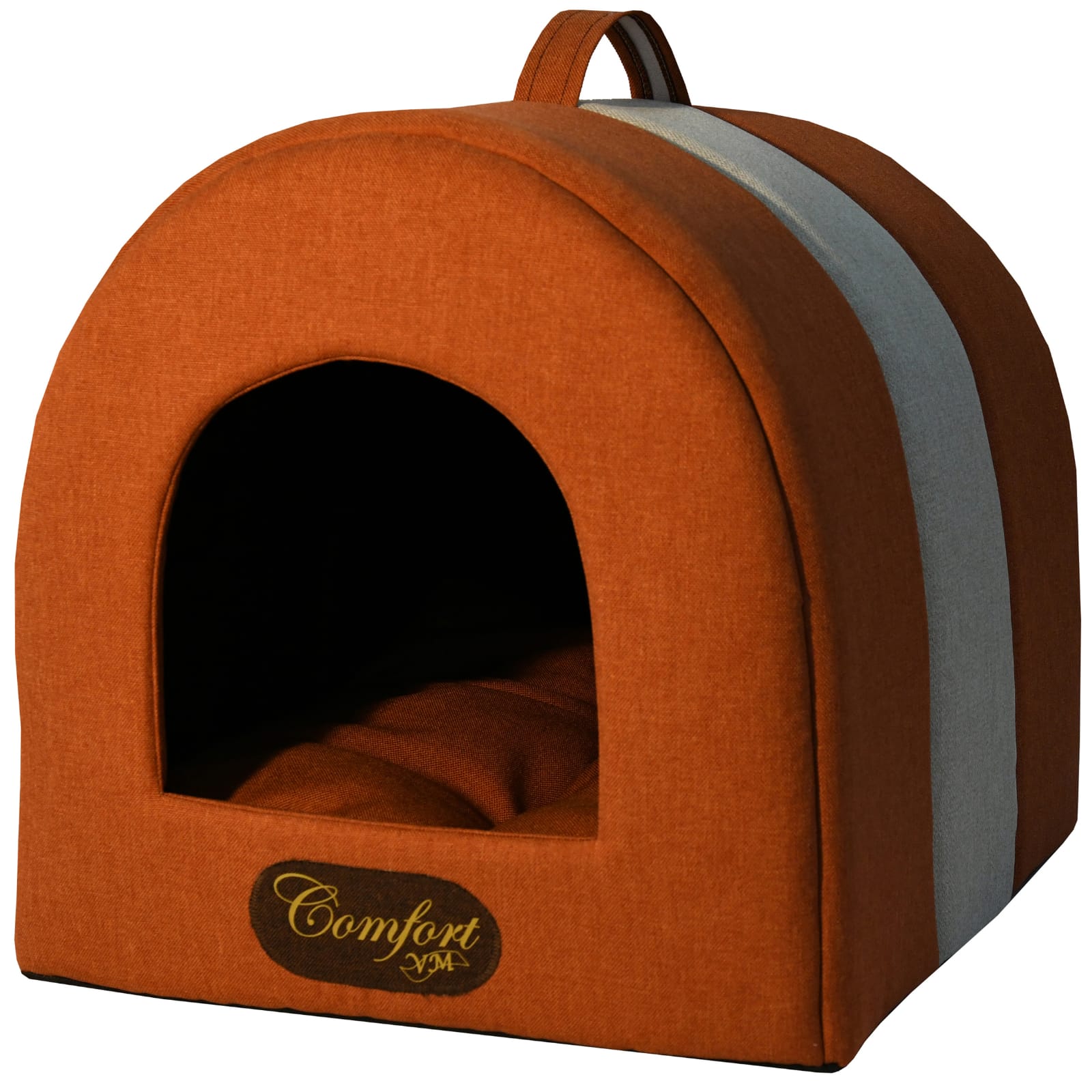 Casuta Comfort VM, Charlotte, portocaliu, 44x48x40 cm