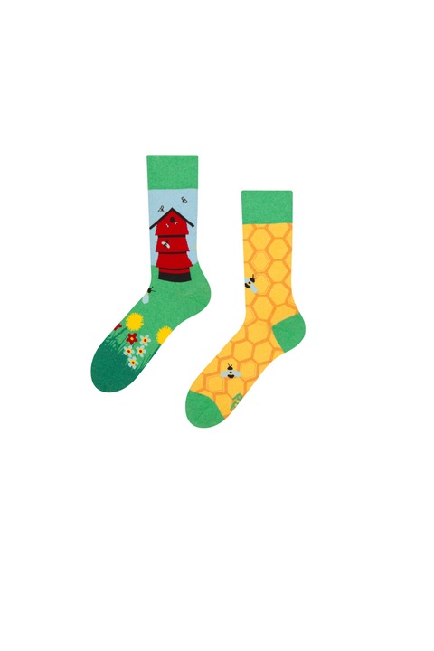 Sosete Sockyzz, Good Mood Eco Friendly Socks - Beehive, Multicolor, Multicolor
