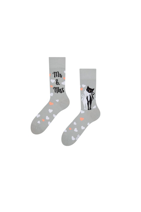 Sosete Sockyzz, Good Mood Regular Socks - Wedding Cats, Multicolor, Multicolor, 39-42
