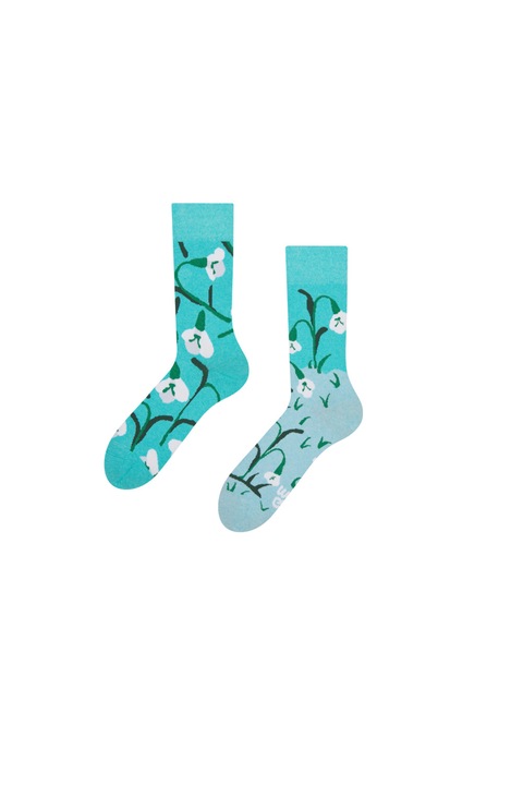 Sosete Sockyzz, Good Mood Eco Friendly Socks - Snowdrops, Multicolor, 39-42 EU
