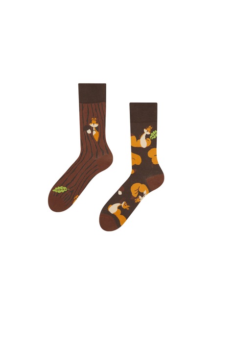 Sosete Sockyzz, Good Mood Regular Socks - Squirrels, Multicolor, 43-46 EU