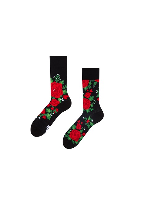 Sosete Sockyzz, Good Mood Regular Socks - Roses, Multicolor, Multicolor