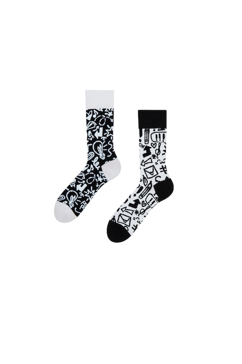 Sosete Sockyzz, Good Mood Eco Friendly Socks - Doodles, Multicolor, 39-42 EU