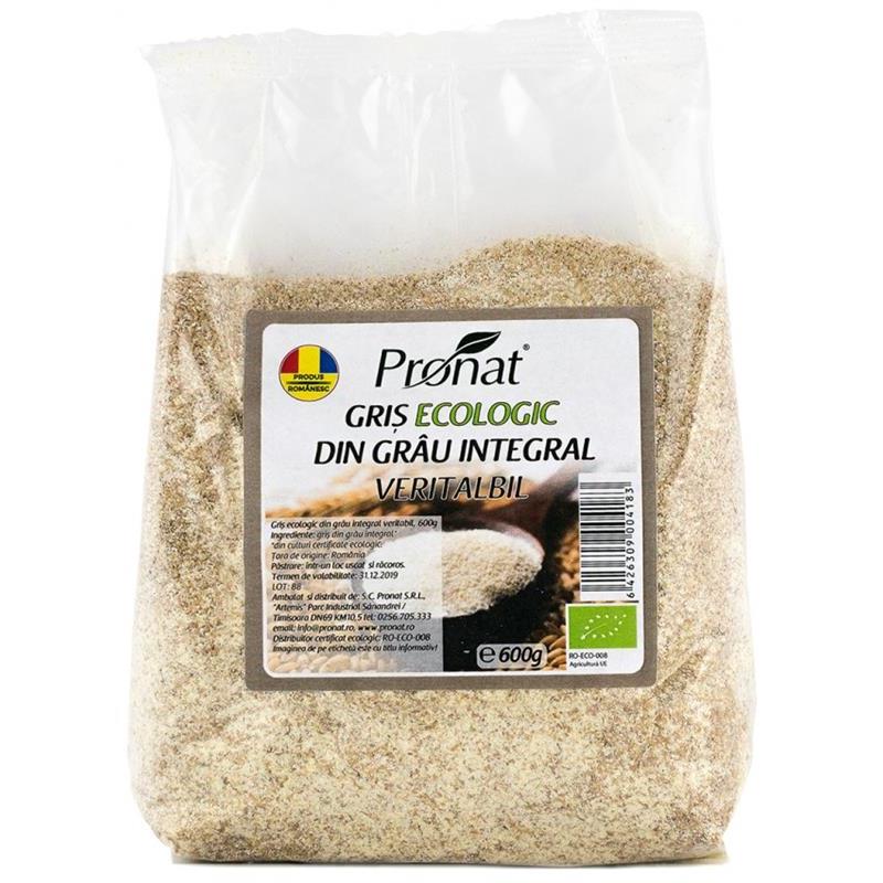 Gris Bio din Grau Integral Veritabil Pronat 600gr