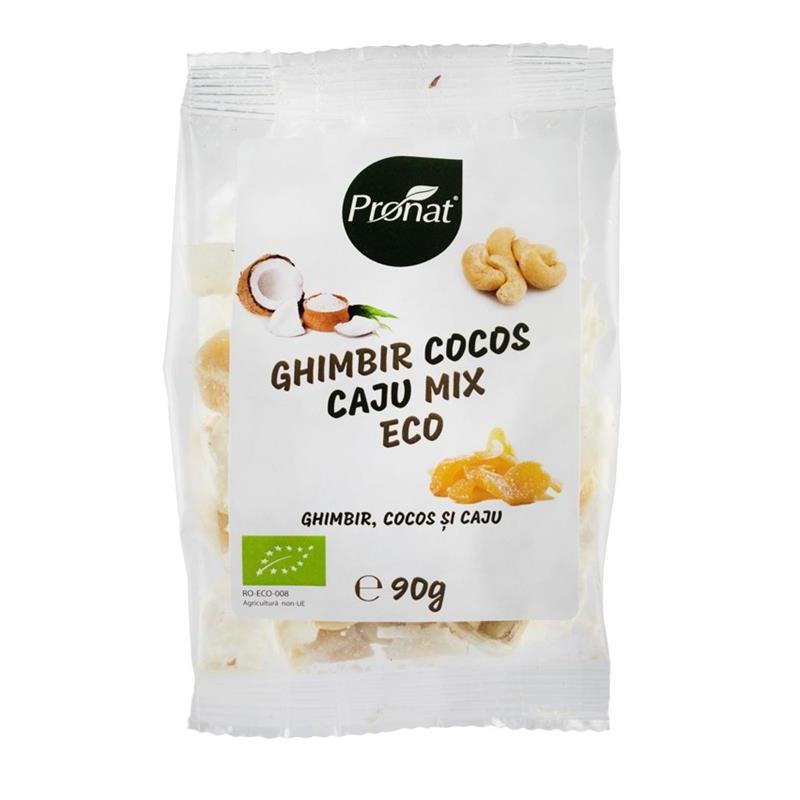 Mix de Ghimbir, Cocos si Caju Bio 90gr Pronat