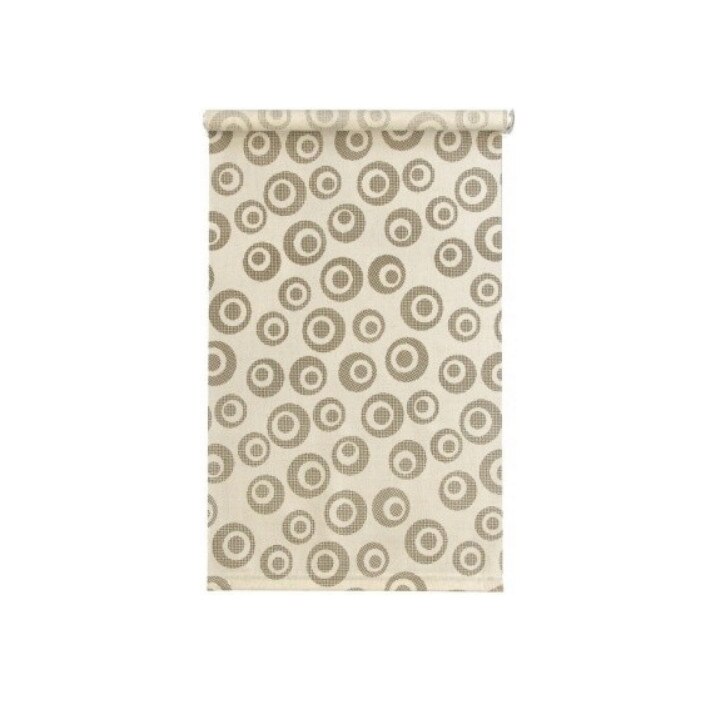 Rulou textil Gaja Mini, MP-3 ,Rolete semi-opac, culoare crem, dimensiuni panza 64 cm x 170 cm