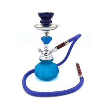 Narghilea Tobi, Zenima, 1 furtun, Albastru, 26 cm Narghilea Tobi, Zenima, 1 furtun, Albastru, 26 cm