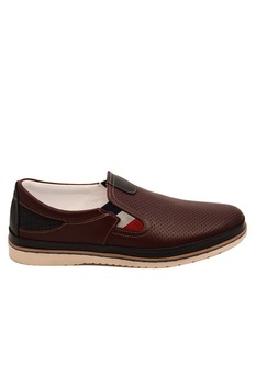 Pantofi casual bordo barbati, din piele naturala Pantofi casual bordo barbati, din piele naturala