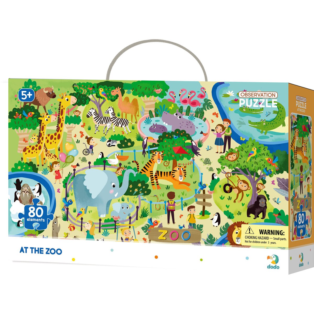 Puzzle animalute la ZOO (80 piese) - Dodo