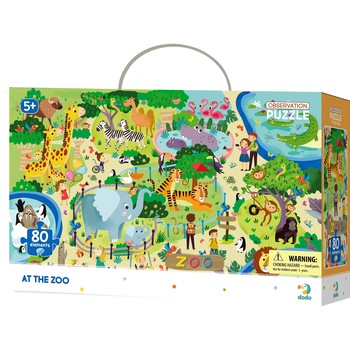 Puzzle animalute la ZOO (80 piese) - Dodo Puzzle animalute la ZOO (80 piese) - Dodo