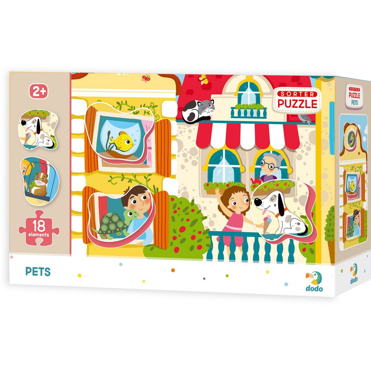 Puzzle animale de companie (18 piese) - Dodo