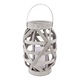 Felinar solar, Globo Lighting, LED, ratan, efect flacara reala, design vintage, maner, 23 cm, IP44