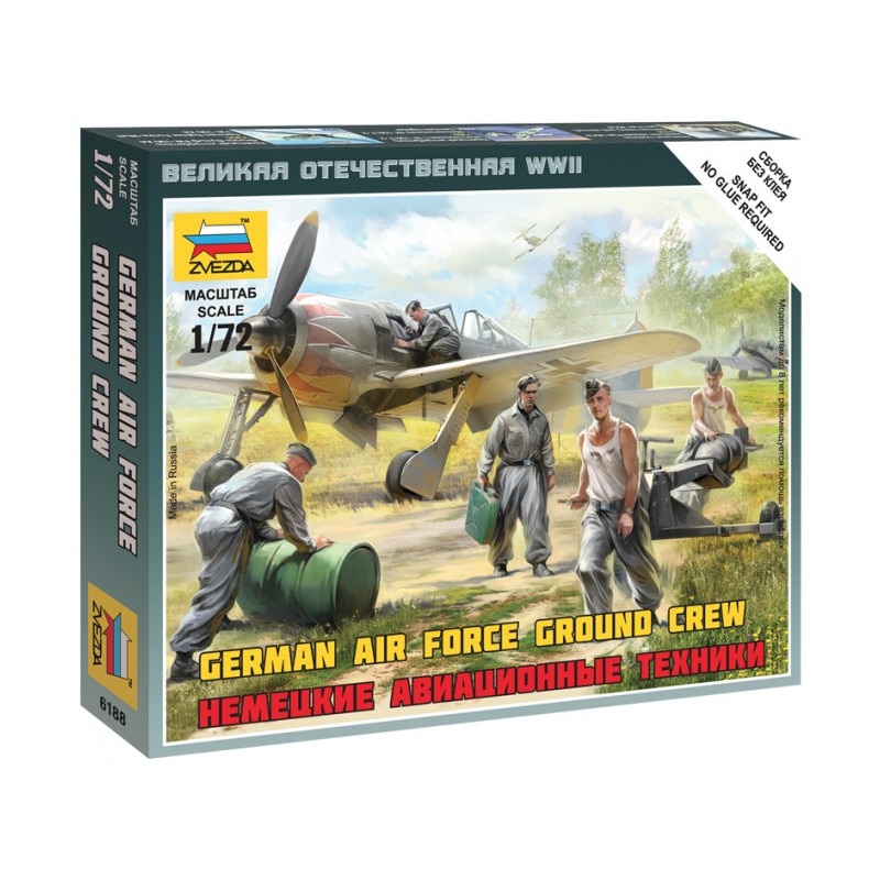 Macheta Militara Zvezda German Air Force Ground Crew 1:72 ZVEZ 6188