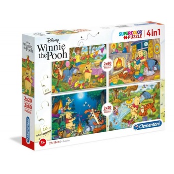 Puzzle, Winnie the Pooh, 160 piese, Clementoni, 07618 Puzzle, Winnie the Pooh, 160 piese, Clementoni, 07618