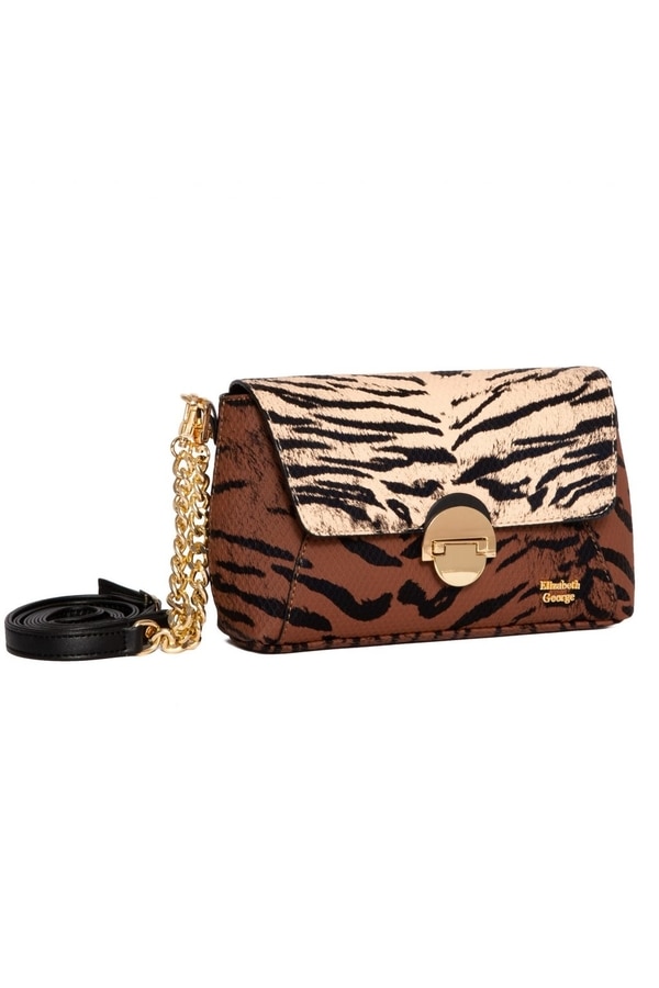 Geanta Elizabeth George, Rachel Series, 22x6x13.5 cm, Animal print, Multicolor