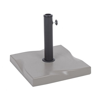 Suport, baza umbrela, Beton , Salonicco, 20 kg, 41.5x41.5x37 cm, Gri Suport, baza umbrela, Beton , Salonicco, 20 kg, 41.5x41.5x37 cm, Gri