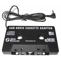 Adaptor Auto KlaussTech Tip Caseta, Mufa Jack, Conversie AUX in Caseta, Design Ergonomic, Negru
