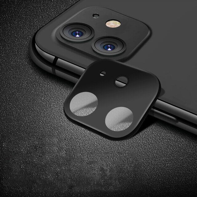 Protectie Camera iPhone 11, Sticla Securizata 9H, Super-Rezistenta, Flexibila, Wozinsky, Negru