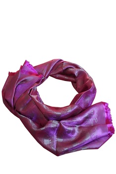 Esarfa Matase Naturala Orientala de lux Lakshmi shop, fuchsia cu elefanti, 160 x 60 cm Esarfa Matase Naturala Orientala de lux Lakshmi shop, fuchsia cu elefanti, 160 x 60 cm