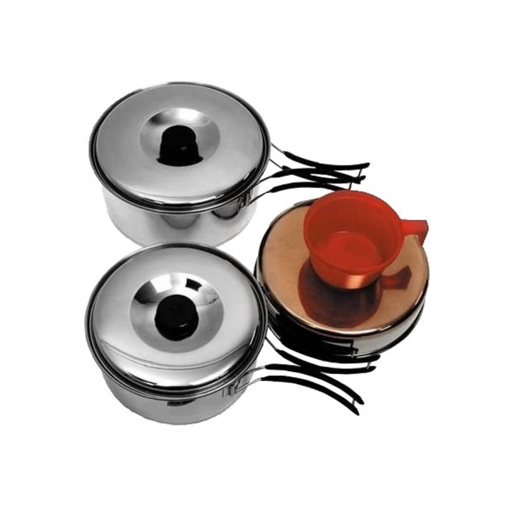 Set pentru preparare, MIL-TEC, Inox, Argintiu