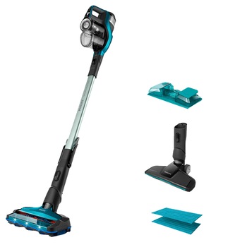 Aspirator vertical si mop Philips SpeedPro Max Aqua 3in1 FC6903/01, 25.2V, autonomie max 75 min, perie cu LED 360°, accesorii integrate, Electric Aqua Aspirator vertical si mop Philips SpeedPro Max Aqua 3in1 FC6903/01, 25.2V, autonomie max 75 min, perie cu LED 360°, accesorii integrate, Electric Aqua