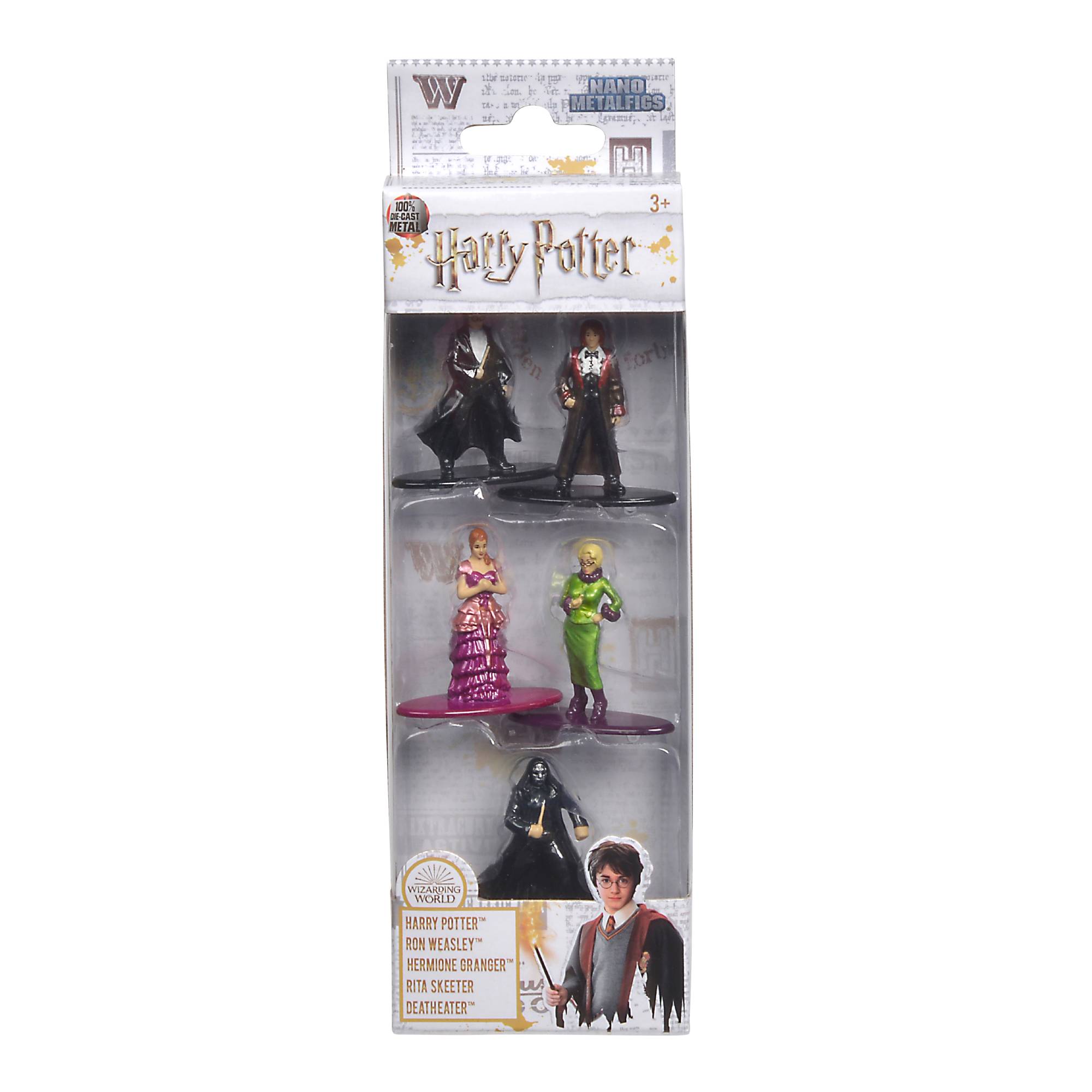 Set 5 figurine metalice Harry Potter Wizarding World - Goblet of fire, 4 cm