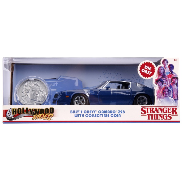Количка Jada Toys - Stranger Things, Chevy Camaro Z28 1979, 1:24