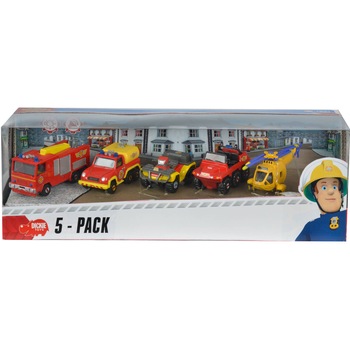 Set de joaca Dickie Toys - Fireman Sam, 5 vehicule Set de joaca Dickie Toys - Fireman Sam, 5 vehicule