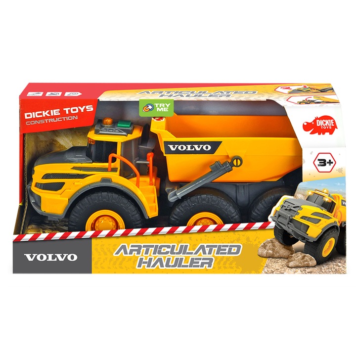 Basculanta Dickie Toys, Volvo Articulated Hauler, 23 cm