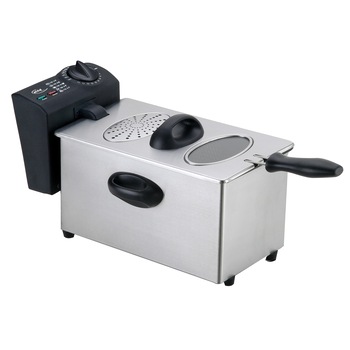 Friteuza carcasa otel inoxidabil cu fereastra de vizionare Elta DF-2100.2, 3L, 2000W Friteuza carcasa otel inoxidabil cu fereastra de vizionare Elta DF-2100.2, 3L, 2000W