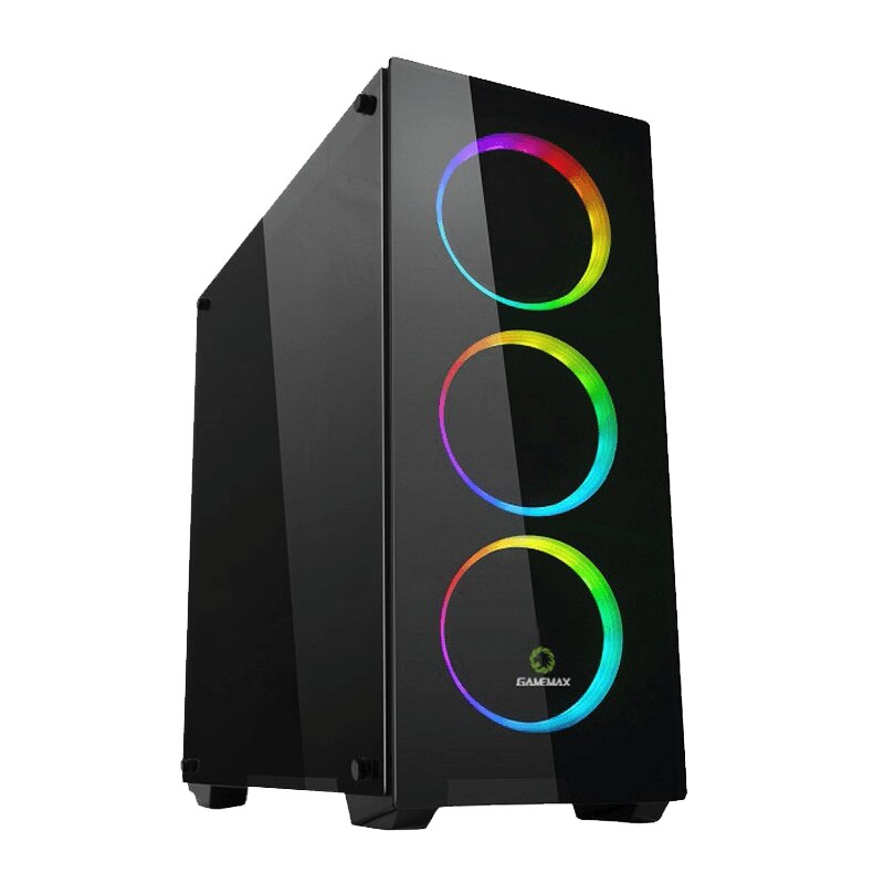 Carcasa Gamemax Vision RC, Middle Tower, fara sursa, ATX, Black