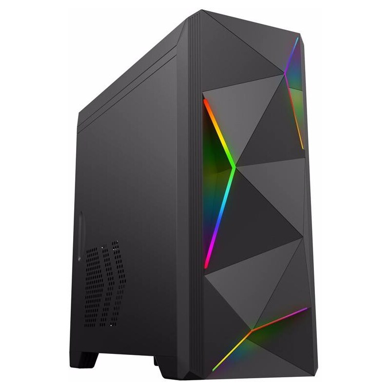Carcasa Gamemax Ares, Middle Tower, fara sursa, mATX, Black