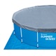 Piscina rotunda cu pompa cu filtru si scara acces incluse Summer Waves, diametru 457 cm, inaltime 91 cm, PVC/otel, albastru